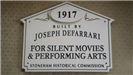 Theatre Historic House Marker Sign