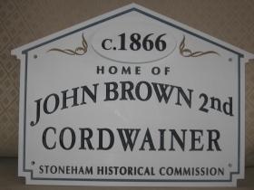 7 Ledge Street Historic House Marker Sign